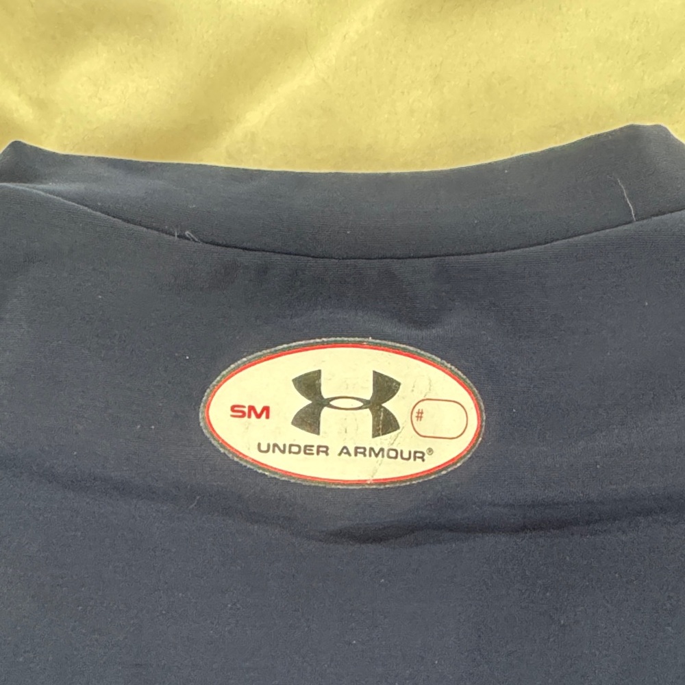 Under Armour Dark Blue Crew Neck Compression Tee - Picture 4 of 4